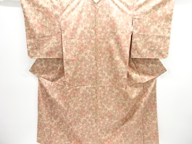 JAPANESE KIMONO / OMESHI / NISHIJIN-ORI / WOVEN ABSTRACT FLOWER